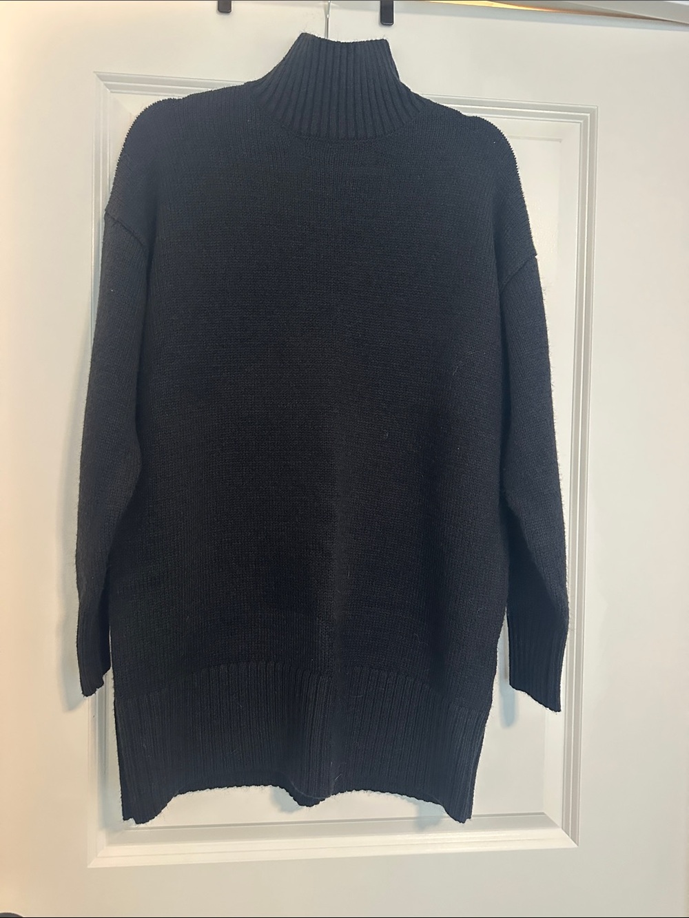 Zenana Outfitters Black Turtleneck Sweater Dress